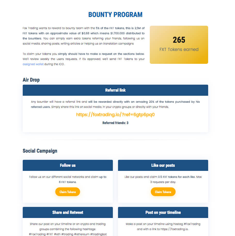 Fox Trading Dashboard